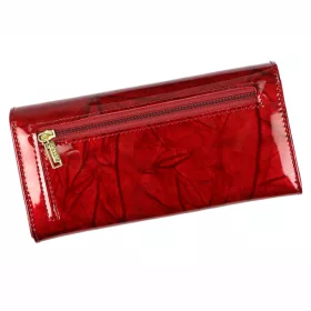   Rovicky 8802-LPCN RFID piros női bőr pénztárca 19 x 9 x 3 cm