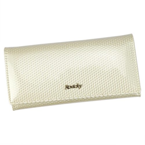 Rovicky 8805-SBRN RFID bézs női bőr pénztárca 18.5 x 9.5 x 3.5 cm
