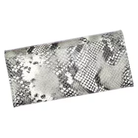   Rovicky 8801-SNR RFID ezüst női bőr pénztárca 18,5 x 9 cm