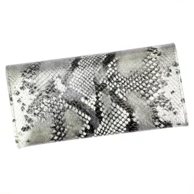   Rovicky 8805-SNR RFID ezüst női bőr pénztárca 18,5 x 9,5 cm