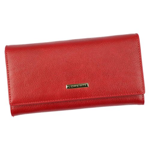 Lorenti JP-510-15 RFID piros női marhabőr pénztárca 18 x 9 x 3 cm