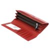 Lorenti JP-510-15 RFID piros női marhabőr pénztárca 18 x 9 x 3 cm