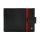 Rovicky N01L-RVTP RFID fekete-piros férfi bőr pénztárca 13 x 10 cm