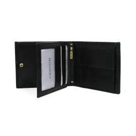   Rovicky N01-RVTP-3012 RFID fekete-piros férfi bőr pénztárca 12,3 x 10,2 cm