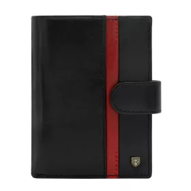   Rovicky N4L-RVTP-2895 RFID fekete-piros férfi bőr pénztárca 10,5 x 13 cm