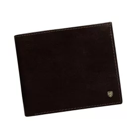  Rovicky N01-RVT RFID barna férfi bőr pénztárca 12.3 x 10.2 x 2 cm