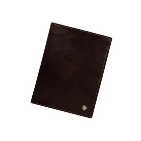   Rovicky N4-RVT RFID sötét barna férfi bőr pénztárca 9,8 x 12,5 cm