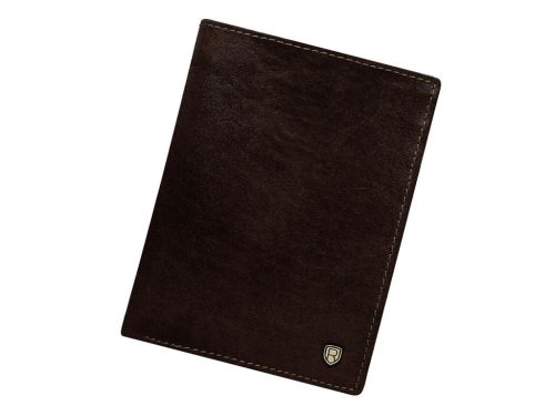 Rovicky N4-RVT RFID sötét barna férfi bőr pénztárca 9,8 x 12,5 cm