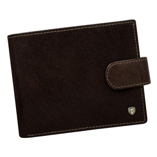 Rovicky N992L-RVT RFID barna férfi marhabőr pénztárca 12.5 x 9.5 x 2.5 cm