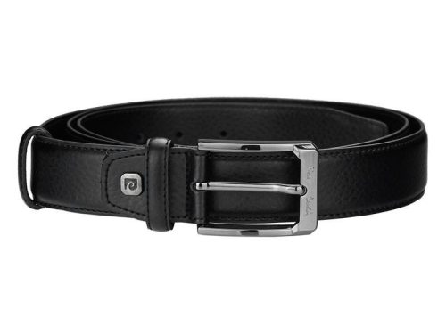 Pierre Cardin 5011 ROB01 fekete férfi marhabőr öv 135 x 3.5 cm