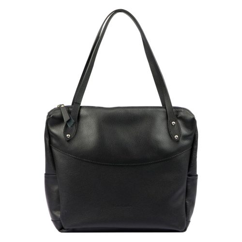 Pierre Cardin 5335 EDF fekete női bőr válltáska 38 x 29 x 13 cm