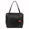 Pierre Cardin 5335 EDF fekete női bőr válltáska 38 x 29 x 13 cm