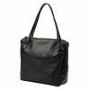 Pierre Cardin 5335 EDF fekete női bőr válltáska 38 x 29 x 13 cm