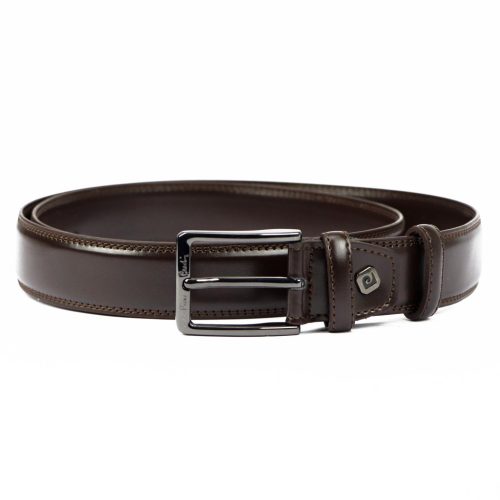 Pierre Cardin 140221/1402021 barna férfi marhabőr öv 120 x 3.5 cm