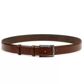 VerMari PM-35 barna férfi marhabőr öv 125 X 3.5 cm