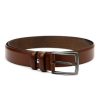 VerMari PM-35 barna férfi marhabőr öv 125 X 3.5 cm