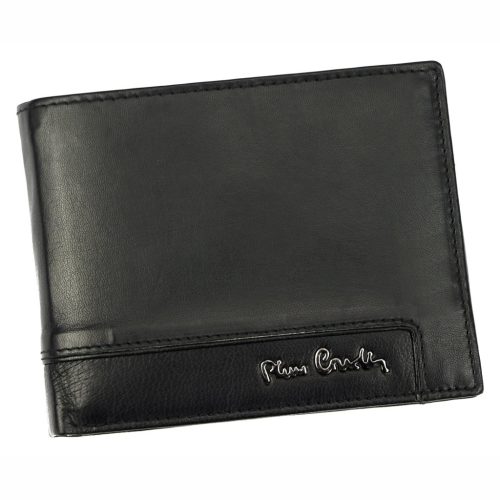 Pierre Cardin EKO17 8806 RFID fekete férfi marhabőr pénztárca 12.5 x 9.5 x 2.8 cm
