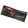 Pierre Cardin EKO17 8806 RFID fekete férfi marhabőr pénztárca 12.5 x 9.5 x 2.8 cm