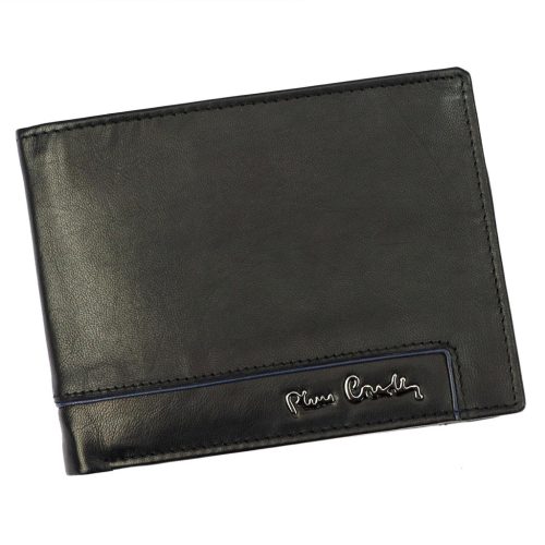 Pierre Cardin EKO17 8806 RFID fekete férfi marhabőr pénztárca 12.5 x 9.5 x 2.8 cm