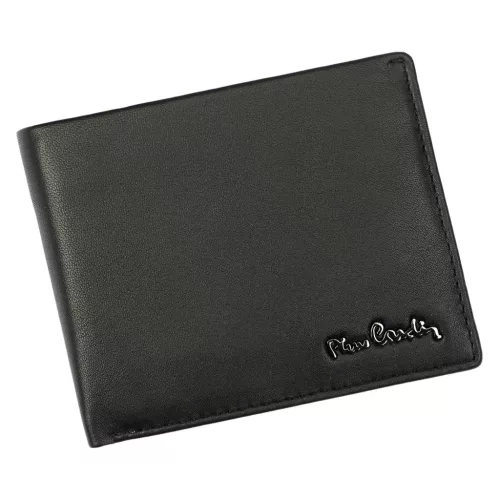 Pierre Cardin PIP03 8806 RFID fekete férfi marhabőr pénztárca 12 x 9.5 x 2.8 cm