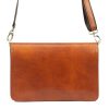 Pierre Cardin 4236 GNC AVANC barna női bőr válltáska, oldaltáska 32 x 21 x 10 cm