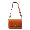 Pierre Cardin 4236 GNC AVANC barna női bőr válltáska, oldaltáska 32 x 21 x 10 cm