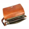 Pierre Cardin 4236 GNC AVANC barna női bőr válltáska, oldaltáska 32 x 21 x 10 cm