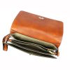 Pierre Cardin 4236 GNC AVANC barna női bőr válltáska, oldaltáska 32 x 21 x 10 cm
