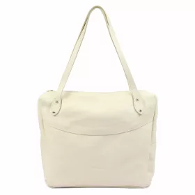   Pierre Cardin 5335 EDF krém női bőr válltáska 38 x 29 x 13 cm