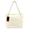 Pierre Cardin 5335 EDF krém női bőr válltáska 38 x 29 x 13 cm