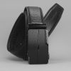 Pierre Cardin 547 HY08 fekete férfi marhabőr öv 3.5 cm