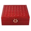 PATRIZIA BEAUTY-20097 bordó női rostbőr ékszerdoboz 26 x 8.5 x 25.3 cm