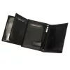 Albatross E-02 fekete férfi bőr pénztárca 9.5 x 12.5 x 2.5 cm