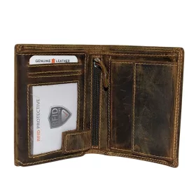 Giorgio Carelli vadász férfi bőr pénztárca fa motívummal, RFID védelemmel