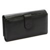 Pierre Cardin fekete, női bőr pénztárca 19 × 10,5 cm
