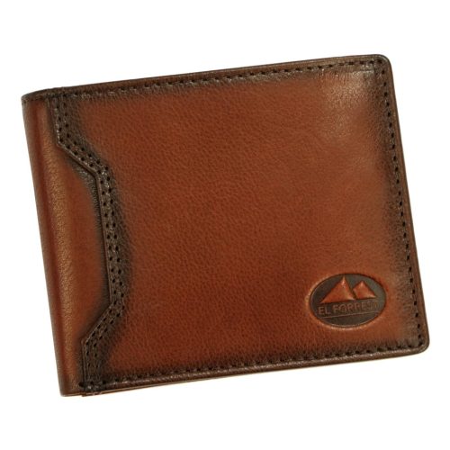 EL FORREST 895-29 RFID barna férfi bőr pénztárca 10.5 x 9 x 2 cm