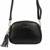 Pierre Cardin 4500 FTT fekete női bőr válltáska 23.5 x 16.5 x 9 cm