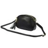 Pierre Cardin 4500 FTT fekete női bőr válltáska 23.5 x 16.5 x 9 cm
