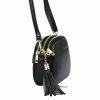 Pierre Cardin 4500 FTT fekete női bőr válltáska 23.5 x 16.5 x 9 cm