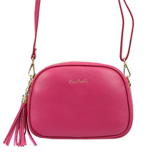 Pierre Cardin 4500 FTT magenta női bőr válltáska 23.5 x 16.5 x 9 cm