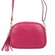 Pierre Cardin 4500 FTT magenta női bőr válltáska 23.5 x 16.5 x 9 cm