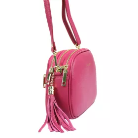   Pierre Cardin 4500 FTT magenta női bőr válltáska 23.5 x 16.5 x 9 cm