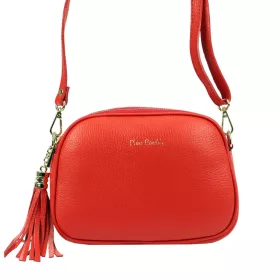   Pierre Cardin 4500 FTT piros női bőr válltáska 23.5 x 16.5 x 9 cm