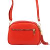 Pierre Cardin 4500 FTT piros női bőr válltáska 23.5 x 16.5 x 9 cm