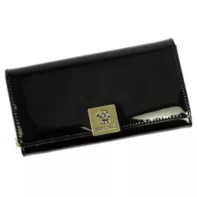  Gregorio LS-106 fekete női bőr pénztárca 19 x 10 x 3.5 cm