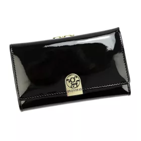   Gregorio LS-108 fekete női bőr pénztárca 14.5 x 9 x 3.8 cm