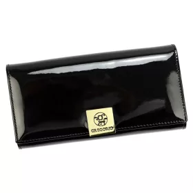   Gregorio LS-122 fekete női bőr pénztárca 19.5 x 10 x 4 cm
