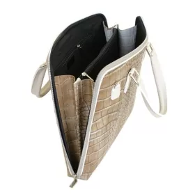 Camilla 777 COCO krém női bőr aktatáska 40 x 31 x 6 cm