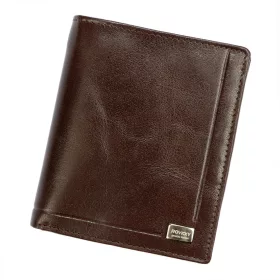   Rovicky PC-102-BAR RFID barna férfi bőr pénztárca 10,5 x 13 cm