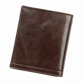   Rovicky PC-102-BAR RFID barna férfi bőr pénztárca 10,5 x 13 cm